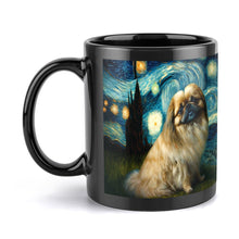 Load image into Gallery viewer, Cosmic Cutie Pekingese Coffee Mug-Mug-Accessories, Dog Dad Gifts, Dog Mom Gifts, Home Decor, Mugs, Pekingese-ONE SIZE-Black-4