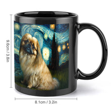 Load image into Gallery viewer, Cosmic Cutie Pekingese Coffee Mug-Mug-Accessories, Dog Dad Gifts, Dog Mom Gifts, Home Decor, Mugs, Pekingese-ONE SIZE-Black-5