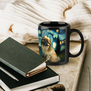 Cosmic Cutie Pekingese Coffee Mug-Mug-Accessories, Dog Dad Gifts, Dog Mom Gifts, Home Decor, Mugs, Pekingese-ONE SIZE-Black-7