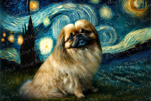 Load image into Gallery viewer, Cosmic Cutie Pekingese Wall Art Poster-Art-Dog Art, Home Decor, Pekingese, Poster-1