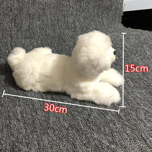 Cotton Ball Bichon Frise Stuffed Animal Plush Toys-Laying-2