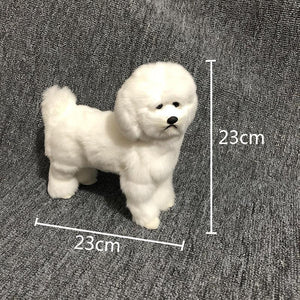 Cotton Ball Bichon Frise Stuffed Animal Plush Toys-Standing-3