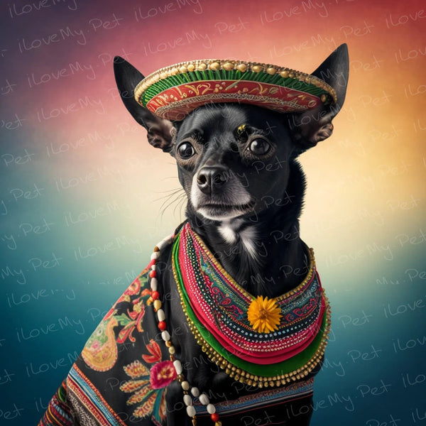 ARTCANVAS shops Chihuahua Mexican Dog Black White Canvas Art Print