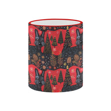 Load image into Gallery viewer, Crimson Christmas Eve Scottish Terrier Coffee Mug-5