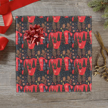 Load image into Gallery viewer, Crimson Christmas Eve Scottish Terrier Gift Wrapping Paper - 2 Rolls-Christmas Ornament-Christmas,Scottish Terrier,Wrapping Paper-3