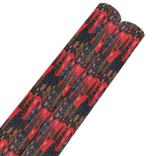 Load image into Gallery viewer, Crimson Christmas Eve Scottish Terrier Gift Wrapping Paper - 2 Rolls-Christmas Ornament-Christmas,Scottish Terrier,Wrapping Paper-4