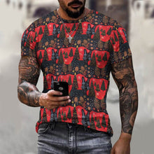 Load image into Gallery viewer, Crimson Christmas Eve Scottish Terrier Men&#39;s Cotton T-Shirt-Apparel-Apparel, Christmas, Dog Dad Gifts, Scottish Terrier, Shirt, T Shirt-5