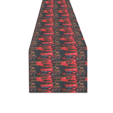 Crimson Christmas Eve Scottish Terrier Table Runner-Home Decor-Christmas, Home Decor, Scottish Terrier-ONE SIZE-3