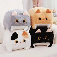 Load image into Gallery viewer, Cube of Happiness Black and White Cat Soft Plush Toys-3