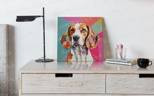 Cubist Canine Beagle Framed Wall Art Poster-Art-Beagle, Dog Art, Home Decor, Poster-2