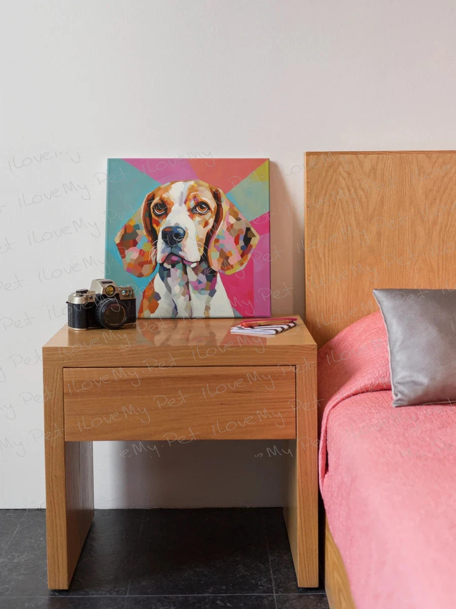 Cubist Canine Beagle Framed Wall Art Poster-Art-Beagle, Dog Art, Home Decor, Poster-3