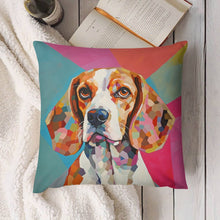 Load image into Gallery viewer, Cubist Canine Beagle Plush Pillow Case-Cushion Cover-Beagle, Dog Dad Gifts, Dog Mom Gifts, Home Decor, Pillows-4