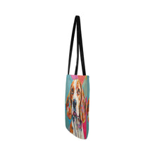 Load image into Gallery viewer, Cubist Canine Beagle Special Lightweight Shopping Tote Bag-White-ONESIZE-2