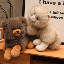 Load image into Gallery viewer, Cuddle-Ready Cinnamon / Masked Cinna Chow Chow Stuffed Animal – Fluffy Sitting Puppy Design-9