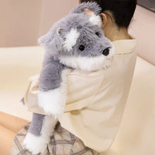 Load image into Gallery viewer, Cuddle-Ready Furry Sitting Schnauzer Plush Toy-10