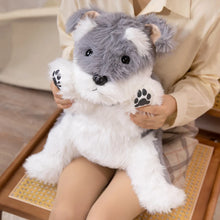 Load image into Gallery viewer, Cuddle-Ready Furry Sitting Schnauzer Plush Toy-9
