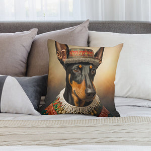 Cultural Tapestry Doberman Plush Pillow Case-Doberman, Dog Dad Gifts, Dog Mom Gifts, Home Decor, Pillows-2