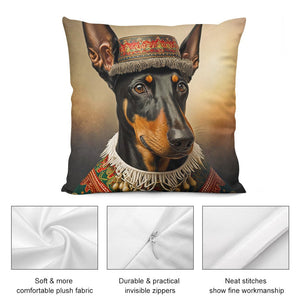 Cultural Tapestry Doberman Plush Pillow Case-Doberman, Dog Dad Gifts, Dog Mom Gifts, Home Decor, Pillows-4