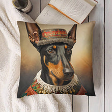Load image into Gallery viewer, Cultural Tapestry Doberman Plush Pillow Case-Doberman, Dog Dad Gifts, Dog Mom Gifts, Home Decor, Pillows-5