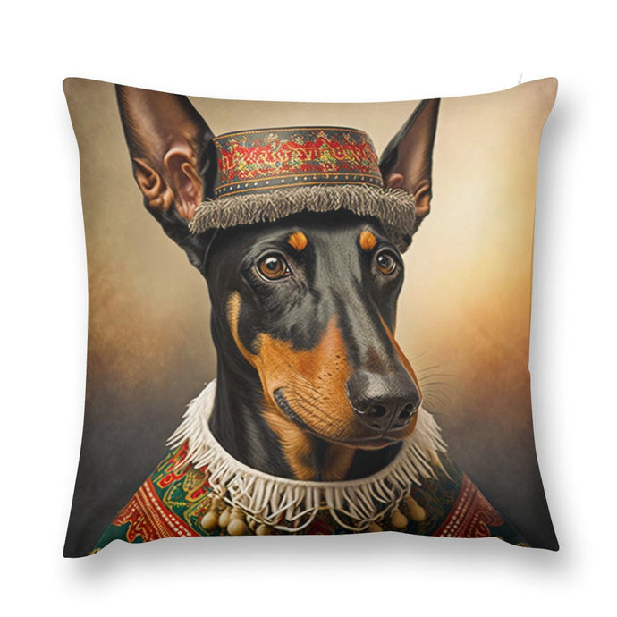 Cultural Tapestry Doberman Plush Pillow Case-Doberman, Dog Dad Gifts, Dog Mom Gifts, Home Decor, Pillows-7