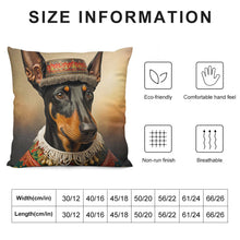 Load image into Gallery viewer, Cultural Tapestry Doberman Plush Pillow Case-Doberman, Dog Dad Gifts, Dog Mom Gifts, Home Decor, Pillows-12 &quot;×12 &quot;-White-1