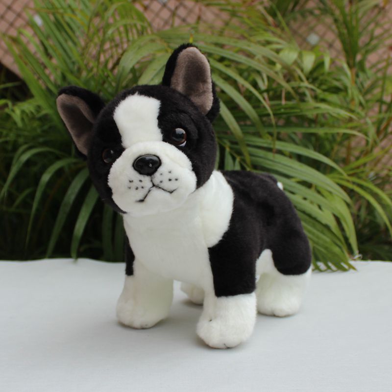 Curious Boston Terrier Stuffed Animal Plush Toy