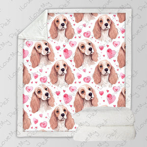 Curious Cocker Spaniel Love Soft Warm Fleece Blanket-Blanket-Blankets, Cocker Spaniel, Home Decor-3