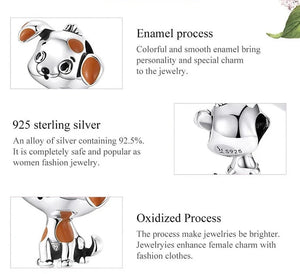 Curious Jack Russell Terrier Love Silver Jewelry Charm-Dog Themed Jewellery-Accessories, Charm Beads, Dog Mom Gifts, Jewellery-925 Sterling-5