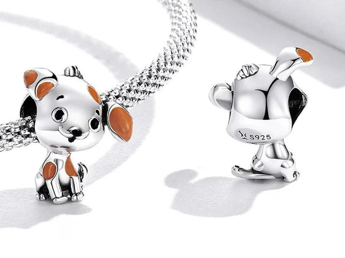 Curious Jack Russell Terrier Love Silver Jewelry Charm-Dog Themed Jewellery-Accessories, Charm Beads, Dog Mom Gifts, Jewellery-925 Sterling-1