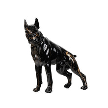 Load image into Gallery viewer, Curious Standing Boxer Dog Resin Statues-Black-20X12X20CM-CHINA-15