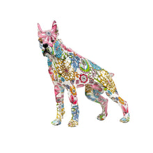 Load image into Gallery viewer, Curious Standing Boxer Dog Resin Statues-Flower-20X12X20CM-CHINA-14
