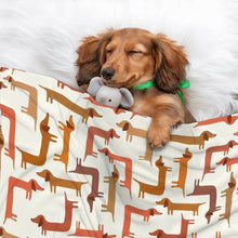 Load image into Gallery viewer, Curvy Dachshund Love Blanket for Dog-Pet Furniture-Blankets,Dachshund,Home Decor-1