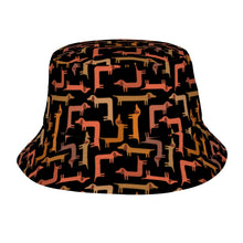 Load image into Gallery viewer, Curvy Dachshund Love Bucket Hat-Hats &amp; Caps-Midnight Black-One Size-7