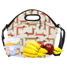 Load image into Gallery viewer, Curvy Dachshund Love Neoprene Lunch Bag-Accessories-Accessories,Bags,Dachshund,Lunch Bags-11