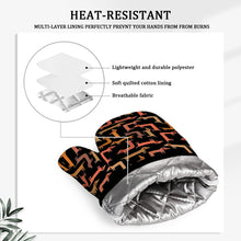 Load image into Gallery viewer, Curvy Dachshund Love Oven Mitts and Pot Holder Set-Kitchen Decor-Accessories,Dachshund,Dog Mom Gifts-10