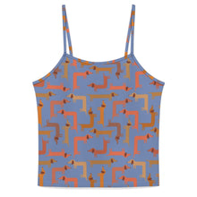 Load image into Gallery viewer, Curvy Dachshund Love Women's Cami and Shorts Pajama Set-13