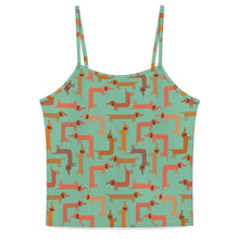 Load image into Gallery viewer, Curvy Dachshund Love Women's Cami and Shorts Pajama Set-18