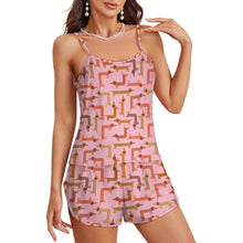 Load image into Gallery viewer, Curvy Dachshund Love Women's Cami and Shorts Pajama Set-10