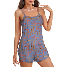 Load image into Gallery viewer, Curvy Dachshund Love Women's Cami and Shorts Pajama Set-17