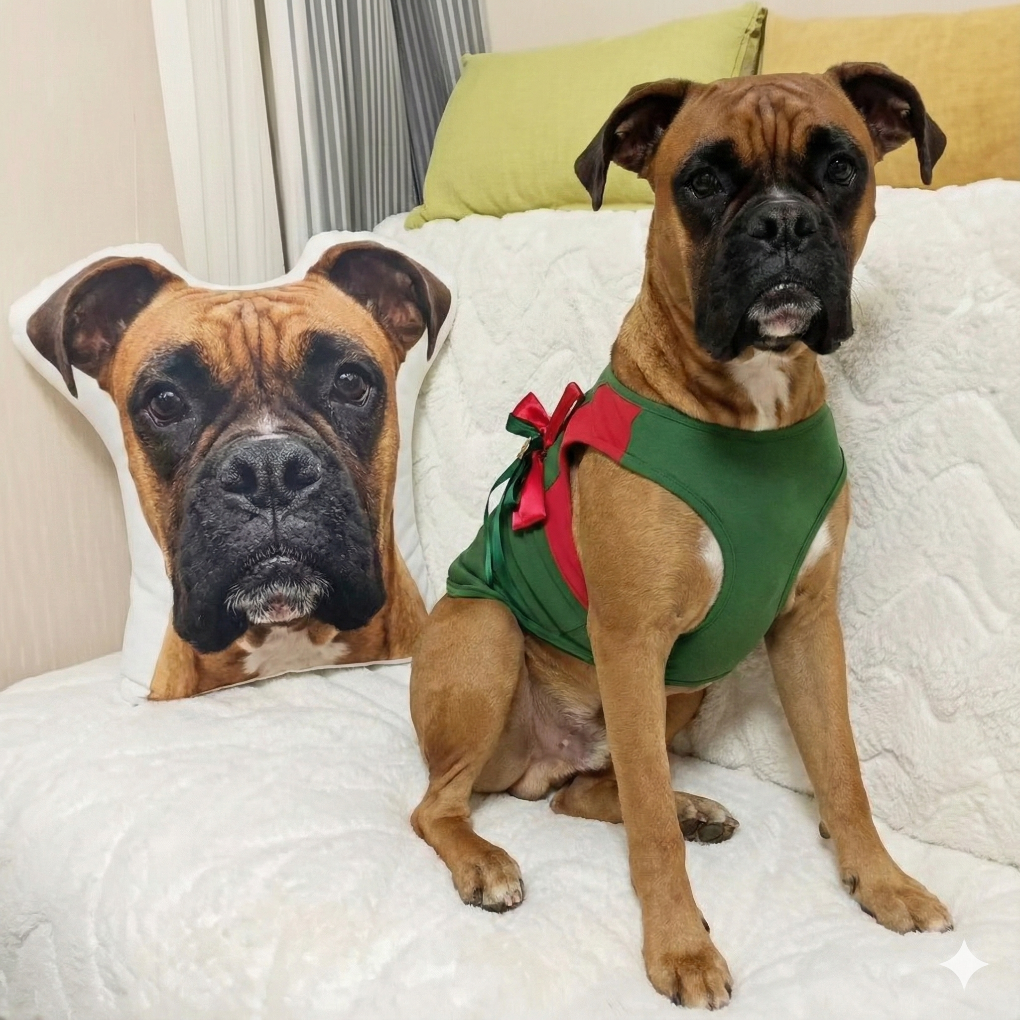 Custom Boxer Pillow Create Your Furry Friends Plush Likeness