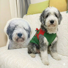 Load image into Gallery viewer, Custom Old English Sheepdog Pillow - Create Your Furry Friend's Plush Likeness-Stuffed Animals-Dog Dad Gifts,Dog Memorial Gifts,Dog Mom Gifts,Old English Sheepdog,Pillows,Stuffed Animal,Upload Photo-1