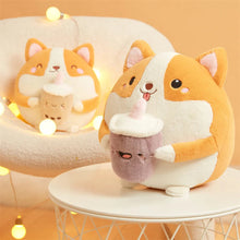 Load image into Gallery viewer, Cute and Cuddly Corgi Milk Time Plush Toys-Stuffed Animals-Corgi, Stuffed Animal-8