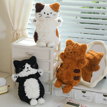 Load image into Gallery viewer, Cute Black and White Cat Soft Toy - Fuzzy Little Charmer-2