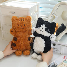 Load image into Gallery viewer, Cute Black and White Cat Soft Toy - Fuzzy Little Charmer-5