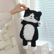 Load image into Gallery viewer, Cute Black and White Cat Soft Toy - Fuzzy Little Charmer-6