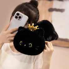 Load image into Gallery viewer, Cute Black Cat Stuffed Animal - Little Royal Cutie-Stuffed Animals-Black Cat,Cats,Stuffed Animal-2