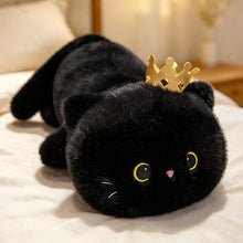 Load image into Gallery viewer, Cute Black Cat Stuffed Animal - Little Royal Cutie-Stuffed Animals-Black Cat,Cats,Stuffed Animal-Medium: 15.5" (40 cm)-1
