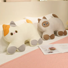 Load image into Gallery viewer, Cute Calico Cat Pillow and Plush Toy - Dreamy Wide-Eyed Cutie-16