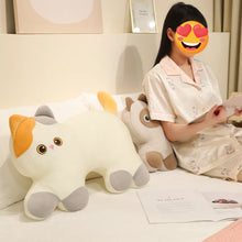 Load image into Gallery viewer, Cute Calico Cat Pillow and Plush Toy - Dreamy Wide-Eyed Cutie-Home Decor-Calico Cat,Cats,Home Decor,Pillows,Stuffed Animal-3