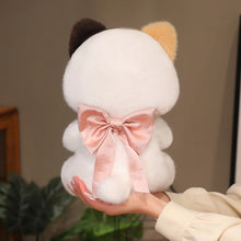 Load image into Gallery viewer, Cute Calico Cat Soft Toy - Ribbon Bow Lace Bib-11